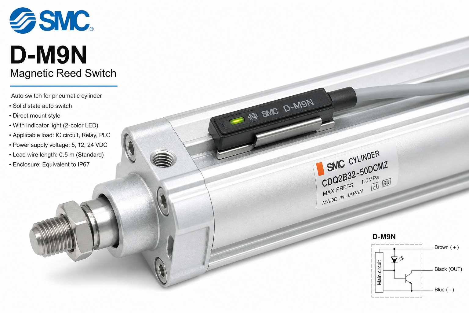 SMC D-M9N 磁性传感器